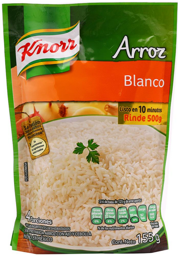 Arroz instantáneo Blanco Knorr (155 g)