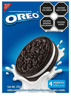 Galletas oreo sabor chocolate 273gr