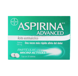 Aspirina advanced BAYER (20 tabletas)