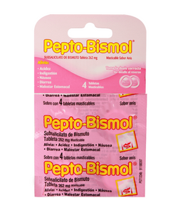 Antácido Masticable Pepto Bismol  (4 tabletas)