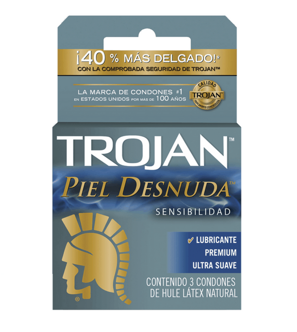 Perservativo Trojan Piel-Desnuda (3 piezas)